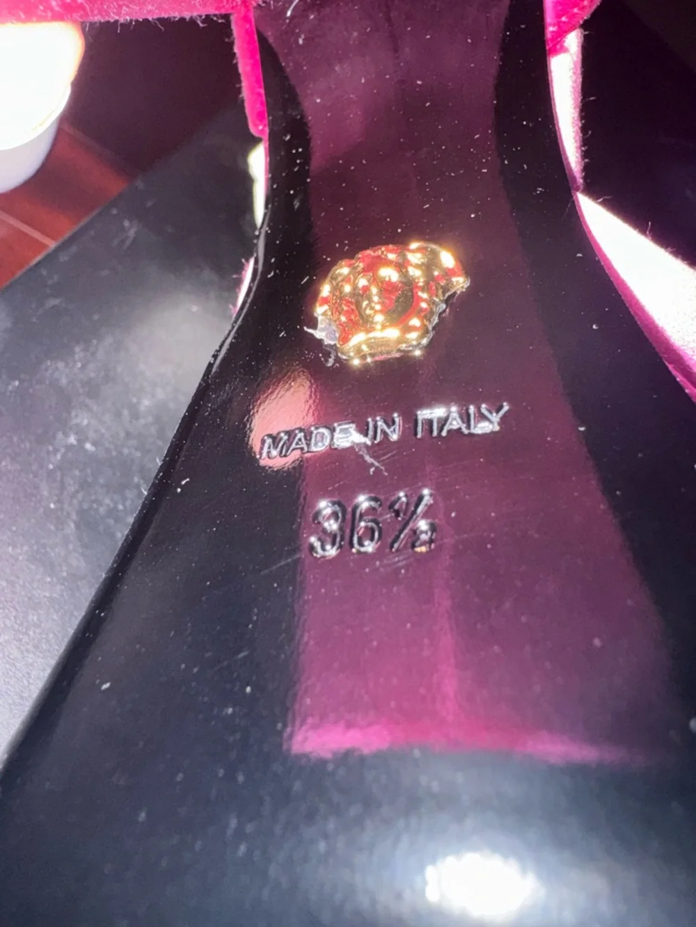 NIB-Women’s Pink Satin Platform Heels with Jeweled Ankle Strap
